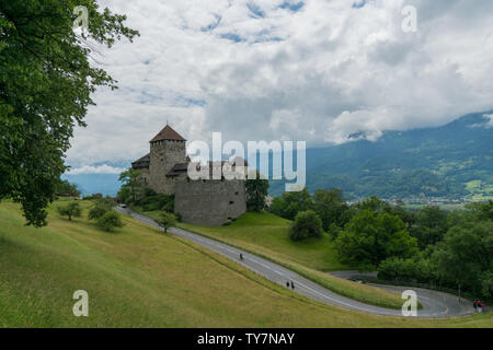 Vaduz, FL / Liechtenstein - 16 June 2019: A view of the historic Vaduz Castle in Liechtenstein Stock Photo
