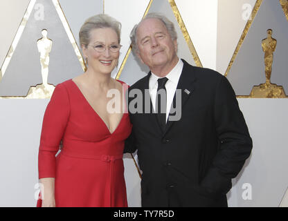 Meryl Streep and Don Gummer arrive on the red carpet for the 90th annual Academy Awards at the Dolby Theatre in the Hollywood section of Los Angeles on March 4, 2018. Photo by John Angelillo/UPI Stock Photo