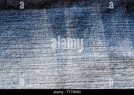 Blue denim jeans texture background Stock Photo