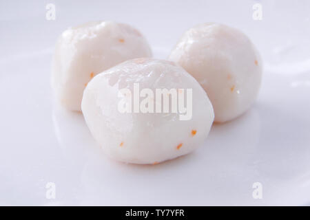 Close-up of fish roe fish balls for hot pot Stock Photo - Alamy