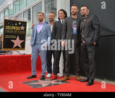 Members of the iconic 90's boyband *NSYNC Chris Kirkpatrick, Lance Bass ...