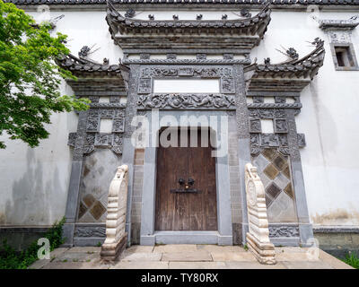 Chinese courtyard door close-up Stock Photo