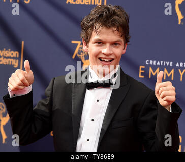 Actor Micah Fowler attends the Creative Arts Emmy Awards at the Microsoft Theater in Los Angeles on September 8, 2018.    Photo by Gregg DeGuire/UPI Stock Photo