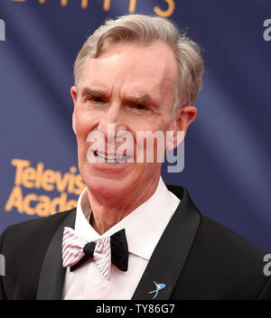 Bill Nye attends the Creative Arts Emmy Awards at the Microsoft Theater in Los Angeles on September 8, 2018.    Photo by Gregg DeGuire/UPI Stock Photo