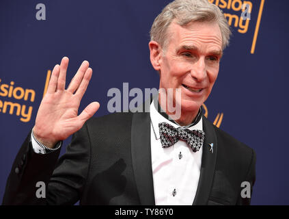 Bill Nye attends the Creative Arts Emmy Awards at the Microsoft Theater in Los Angeles on September 9, 2018.    Photo by Gregg DeGuire/UPI Stock Photo