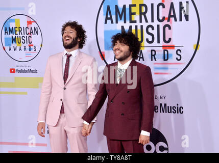 Singers Benny Blanco and Lil Dicky arrive for the 46th annual American