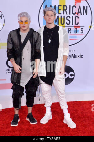 (L-R) Kyle Trewartha and Michael Trewartha of Grey arrive for the 2019 ...