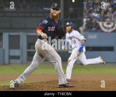 Boston Red Sox reliever Craig Kimbrel makes his last pitch as Los