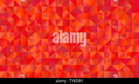 Gradient geometrical mosaic triangle hd background - polygonal abstract red vector graphic Stock Vector