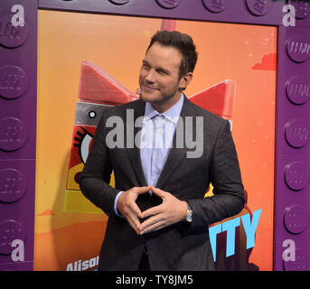 Cast member Chris Pratt attends the premiere of the animated motion picture musical comedy 'Lego Movie 2: The Second Part' at the Regency Village Theatre in the Westwood section of Los Angeles on February 2, 2019. Storyline: It's been five years since everything was awesome and the citizens are facing a huge new threat: LEGO DUPLO¨ invaders from outer space, wrecking everything faster than they can rebuild.   Photo by Jim Ruymen/UPI Stock Photo