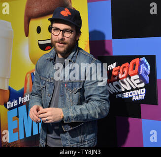 Cast member Charlie Day attends the premiere of the animated motion picture musical comedy 'Lego Movie 2: The Second Part' at the Regency Village Theatre in the Westwood section of Los Angeles on February 2, 2019. Storyline: It's been five years since everything was awesome and the citizens are facing a huge new threat: LEGO DUPLO¨ invaders from outer space, wrecking everything faster than they can rebuild.   Photo by Jim Ruymen/UPI Stock Photo