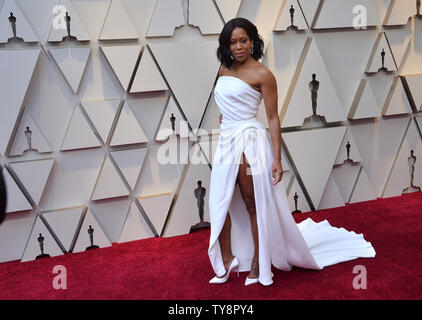 Regina King arrives on the red carpet for the 91st annual Academy Awards at the Dolby Theatre in the Hollywood section of Los Angeles on February 24, 2019.  Photo by Jim Ruymen/UPI Stock Photo