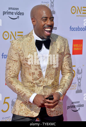 Omar Wilson arrives for the 50th annual NAACP Image Awards at the Dolby Theatre in the Hollywood section of Los Angeles on March 30, 2019. The NAACP Image Awards celebrates the accomplishments of people of color in the fields of television, music, literature and film and also honors individuals or groups who promote social justice through creative endeavors. Photo by Jim Ruymen/UPI Stock Photo