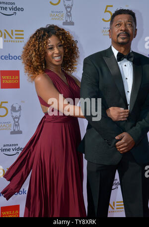 Skye Townsend and Robert Townsend Los Angeles Premiere of 'Sparkle' at