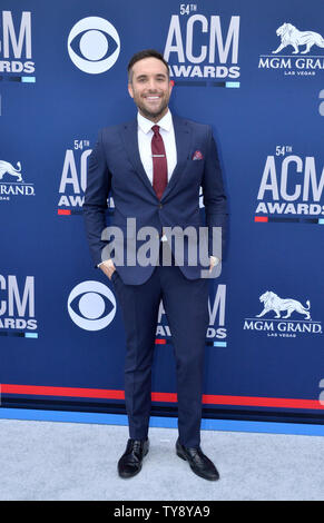 Tyler Rich attends the 54th annual Academy of Country Music Awards held at the MGM Grand Garden Arena in Las Vegas, Nevada on April 7, 2019. The show will broadcast live on CBS.   Photo by Jim Ruymen/UPI Stock Photo