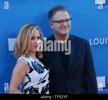 Actor Albert Brooks (R) and his wife, artist Kimberly Shlain attend the 2015 Museum of Contemporary Arts gala presented by Louis Vuitton at the Geffen Contemporary at MOCA in Los Angeles on May 30, 2015. MOCA is a not-for-profit institution that relies on a variety of funding sources for its activities.  Photo by Jim Ruymen/UPI Stock Photo