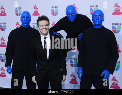 Michel Telo, Blue Man Group 13th Annual Latin Grammy Awards held at the  Mandalay Bay Resort and Casino - Arrivals Las Vegas, Nevada - 15.11.12  Featuring: Michel Telo,Blue Man Group Where: United