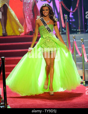 Miss Connecticut USA Erin Brady arrives during the introduction of 2013 Miss USA pageant at the PH Live at Planet Hollywood Resort & Casino in Las Vegas, Nevada on June 16, 2013.  Brady was later crowned Miss USA. UPI/David Becker Stock Photo