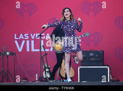 Echosmith performs during the iHeartRadio Village Concerts at the MGM Festival Grounds in Las Vegas, Nevada on September 19, 2015. Photo by James Atoa/UPI Stock Photo