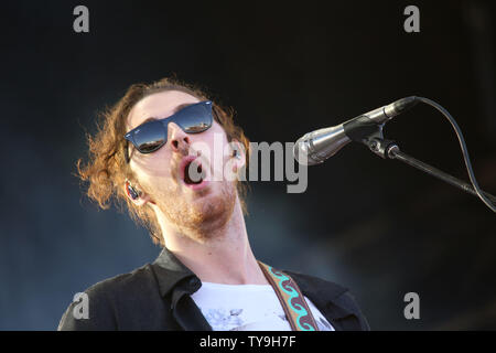 Hosier performs at the iHeartRadio Village Concerts at the MGM Festival Grounds in Las Vegas, Nevada on September 19, 2015. Photo by James Atoa/UPI Stock Photo