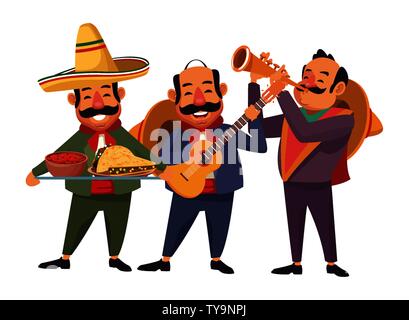 mexican food and tradicional culture Stock Vector