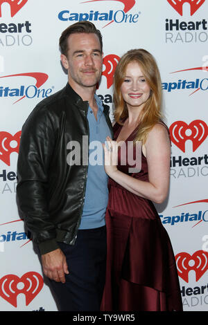 James Van Der Beek and Kimberly Brook arrive for the iHeartRadio Music Festival at the T-Mobile Arena in Las Vegas, Nevada on September 22, 2017.  Photo by James Atoa/UPI Stock Photo