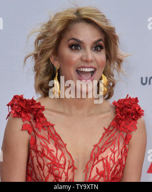 Singer Adriana Lucia arrives on the red carpet for the 18th annual Latin Grammy Awards at the MGM Garden Arena in Las Vegas, Nevada on November 16, 2017.  Photo by Jim Ruymen/UPI Stock Photo