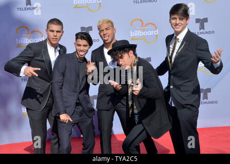 CNCO attends the 2018 Billboard Latin Music Awards at the Mandalay Bay Events Center in Las Vegas, Nevada on April 26, 2018. Photo by Jim Ruymen/UPI Stock Photo