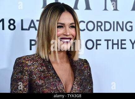 Karla Martinez arrives at the Latin Grammy Person of the Year gala honoring Mexican rock band Mana at the Mandalay Bay Convention Center in Las Vegas, Nevada on November 14, 2018.   Photo by Jim Ruymen/UPI Stock Photo