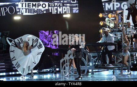 Victor Manuel performs 'Quiero Tiempo' onstage during the 19th annual Latin Grammy Awards at the MGM Garden Arena in Las Vegas, Nevada on November 15, 2018. Photo by Jim Ruymen/UPI Stock Photo