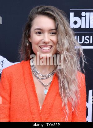 Kristen McAtee arrives for the 2019 Billboard Music Awards at the MGM