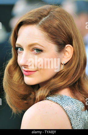 Judy Greer arrives on the red carpet for the 84th Academy Awards in the Hollywood section of Los Angeles on February 26, 2012. UPI/Kevin Dietsch Stock Photo