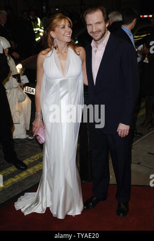 British actress Natasha Richardson and actor Ralph Fiennes attend the British premiere of 'The White countess' at  Curzon Mayfair  in London on March 19, 2006.(UPI Photo/Rune Hellestad) Stock Photo