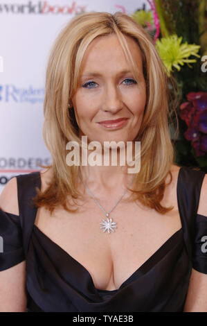 British author JK Rowling attends the British book awards at the Grosvenor house  in London on March 29, 2006.(UPI Photo/Rune Hellestad) Stock Photo