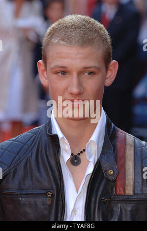 British actor Alex Pettyfer attends the world premiere of 'Stormbreaker' at Vue,Leicester Square in London on July 17,2006. (UPI Photo/Rune Hellestad) Stock Photo