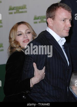 American actress/singer Madonna and British director Guy Ritchie attend the premiere of 'Arthur And The Invisibles' at Vue, Leicester Square in London on January 25, 2007.  (UPI Photo/Rune Hellestad) Stock Photo