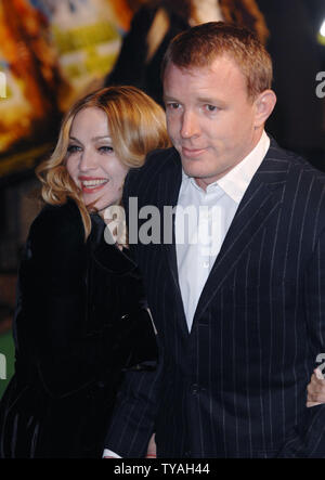 American actress/singer Madonna and British director Guy Ritchie attend the premiere of 'Arthur And The Invisibles' at Vue, Leicester Square in London on January 25, 2007.  (UPI Photo/Rune Hellestad) Stock Photo