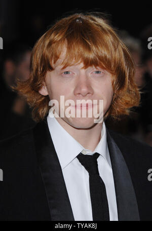 British actor Rupert Grint attends the 'National Movie Awards' at Royal Festival Hall in London on September 28, 2007. (UPI Photo/Rune Hellestad) Stock Photo