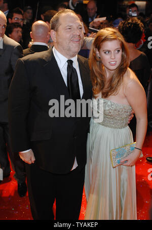 British Princess Beatrice and American producer Harvey Weinstein