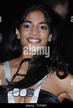 British actress Amara Karan attends the premiere of 'Darjeeling Limited' at Odeon, Leicester Square in London on November 1, 2007.  (UPI Photo/Rune Hellestad) Stock Photo