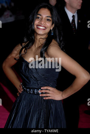 British actress Amara Karan attends the World premiere of 'St Trinian's' at Empire, Leicester Square in London on December 10, 2007.  (UPI Photo/Rune Hellestad) Stock Photo