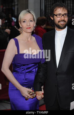 JK Rowling and husband Neil Murray arriving for the World Premiere of ...