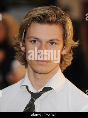 British actor Alex Pettyfer attends the premiere of 'Tropic Thunder' at Odeon, Leicester Square in London on September 16, 2008.  (UPI Photo/Rune Hellestad) Stock Photo