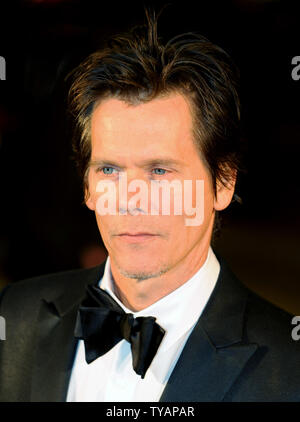 American actor Kevin Bacon attends the premiere of 'Frost/Nixon' at The Times BFI London Film Festival at Odeon, Leicester Square in London on October 15, 2008.  (UPI Photo/Rune Hellestad) Stock Photo
