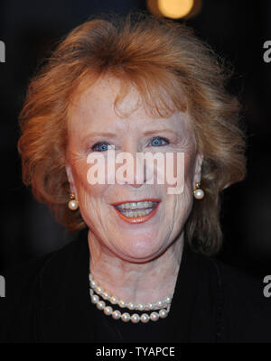 British actress Judy Parfitt attends the premiere of 'Dean Spanley' at The Times BFI London Film Festival at Odeon West End, Leicester Square in London on October 17, 2008.  (UPI Photo/Rune Hellestad).Australian actor Sam Neill attends the premiere of 'Dean Spanley' at The Times BFI London Film Festival at Odeon West End, Leicester Square in London on October 17, 2008.  (UPI Photo/Rune Hellestad) Stock Photo