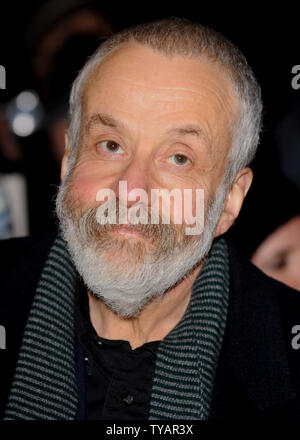 British director Mike Leigh attends the 'Film Critics' Circle Awards' at Grosvenor House in London on February 4, 2009.  (UPI Photo/Rune Hellestad) Stock Photo