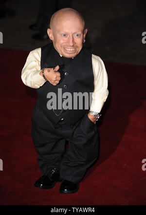 American actor Verne Troyer  attends the premiere of 'The Imaginarium Of Doctor Parnassus' at Empire, Leicester Square in London on October 6, 2009.       UPI/Rune Hellestad Stock Photo