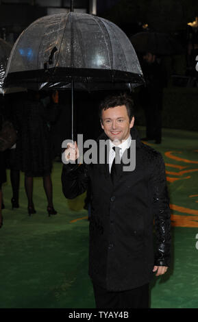 British actor Michael Sheen attends the World premiere of 'Alice In Wonderland' at Odeon, Leicester Square in London on February 25, 2010.     UPI/Rune Hellestad Stock Photo