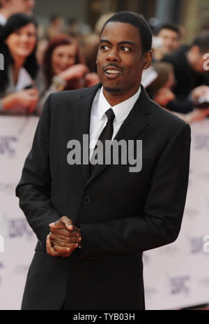 American comedian/actor Chris Rock  attends 'The National Movie Awards' at Royal Festival Hall in London on May 26, 2010.     UPI/Rune Hellestad Stock Photo