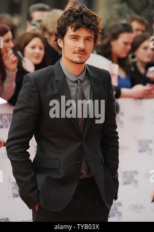 British actor Orlando Bloom  attends 'The National Movie Awards' at Royal Festival Hall in London on May 26, 2010.     UPI/Rune Hellestad Stock Photo